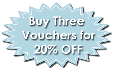 Buy three vouchers for 20% off
